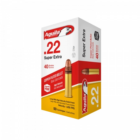 Aguila .22 lr. High Velocity SP Copper Plated 40 grs. - 500 skud