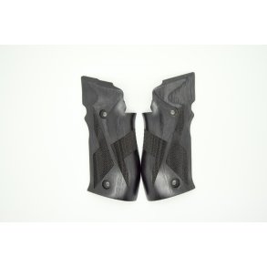 Black Wooden Match grip plates SAO