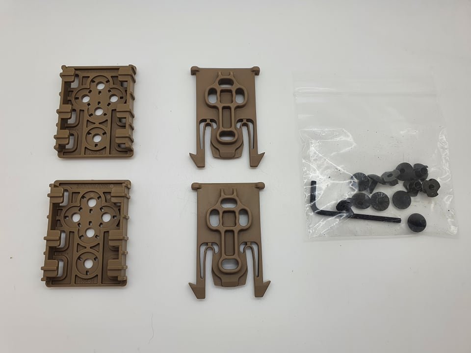 ELS Equipment Locking Kit 2 pack, FDE - Tilbehør - Zero Mike Armory