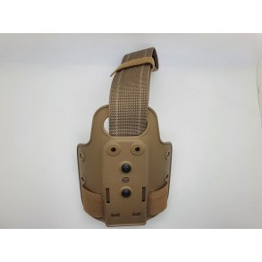 Single strap leg shroud, FDE
