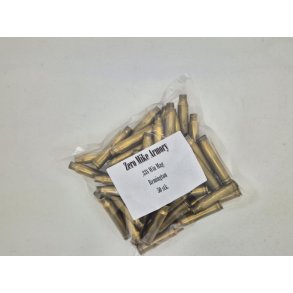 Engangsafskudte .338 Win Mag hylstre, 50 stk., mixed headstamps