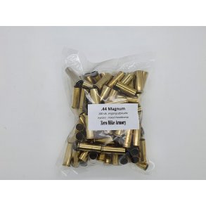 Engangsafskudte .44 Magnum hylstre, 100 stk