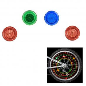 See'Em Mini LED Spoke Lights - 4 Pack - Assorted