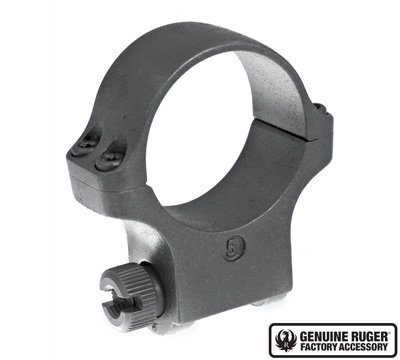 Ruger Kikkert Montage Ring 30mm, Stainless Steel, High Profile