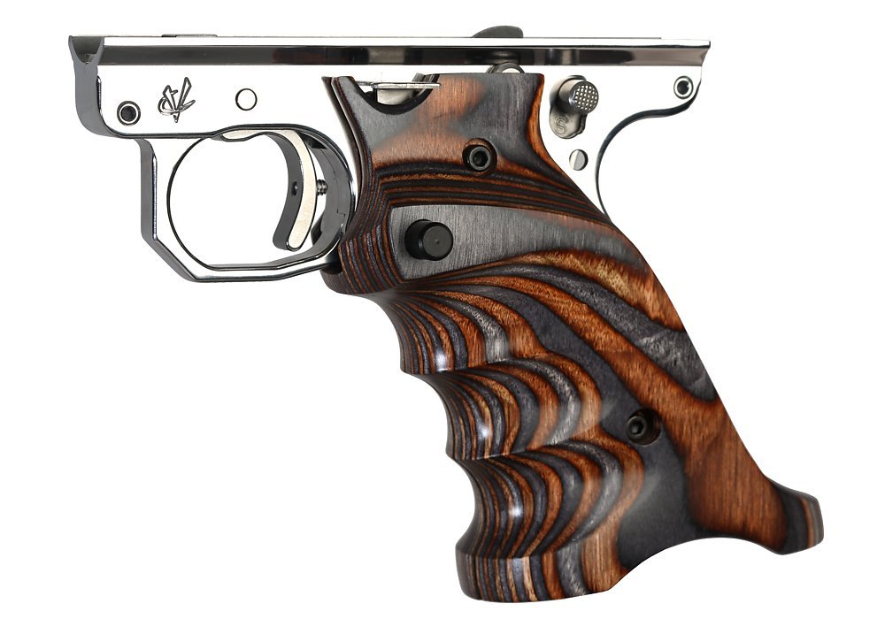 Laminate grips for Ruger Mark III, brown/gray