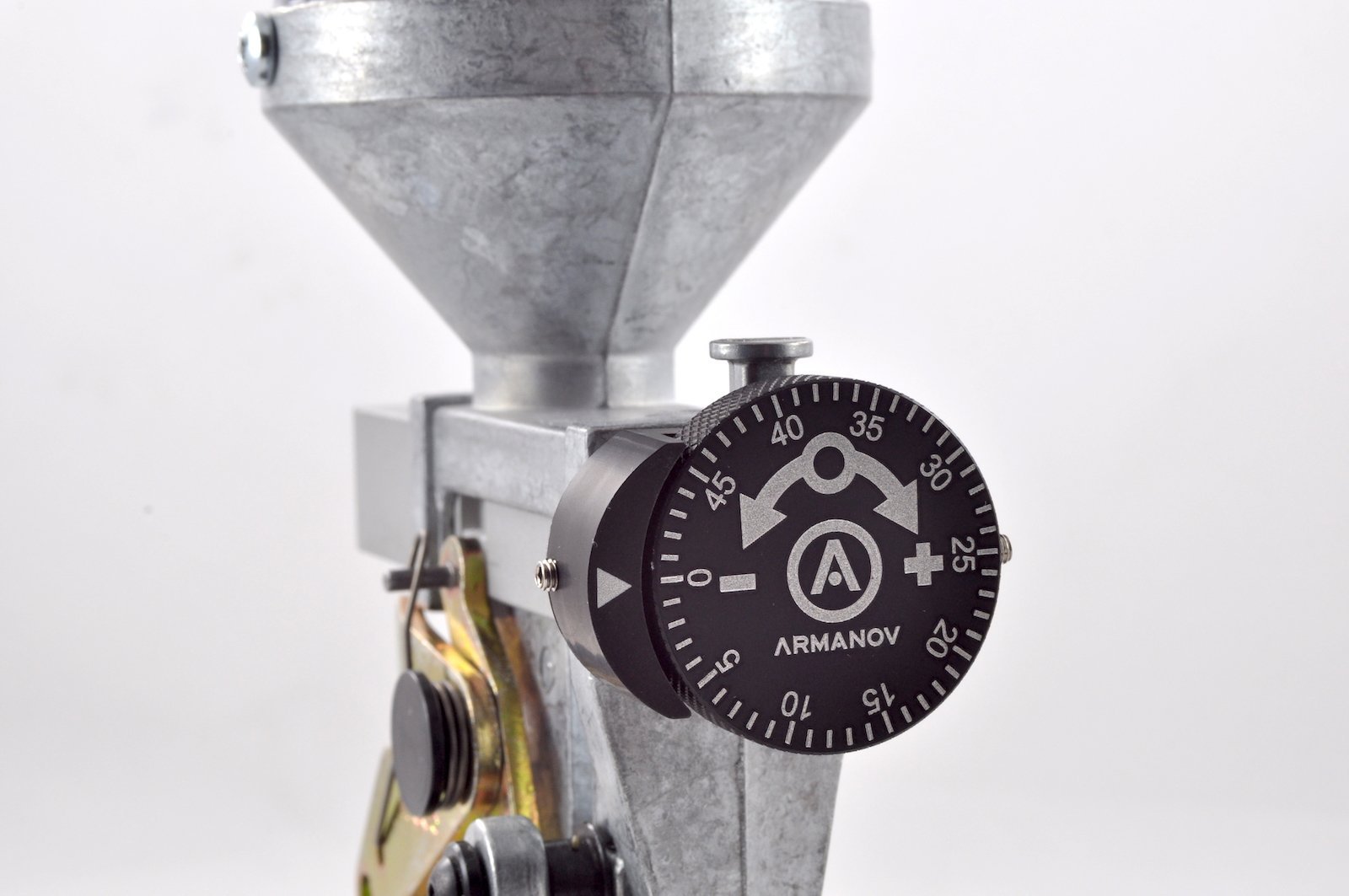 Armanov Clickable Precision Powder Thrower Knob Assembly - SMALL