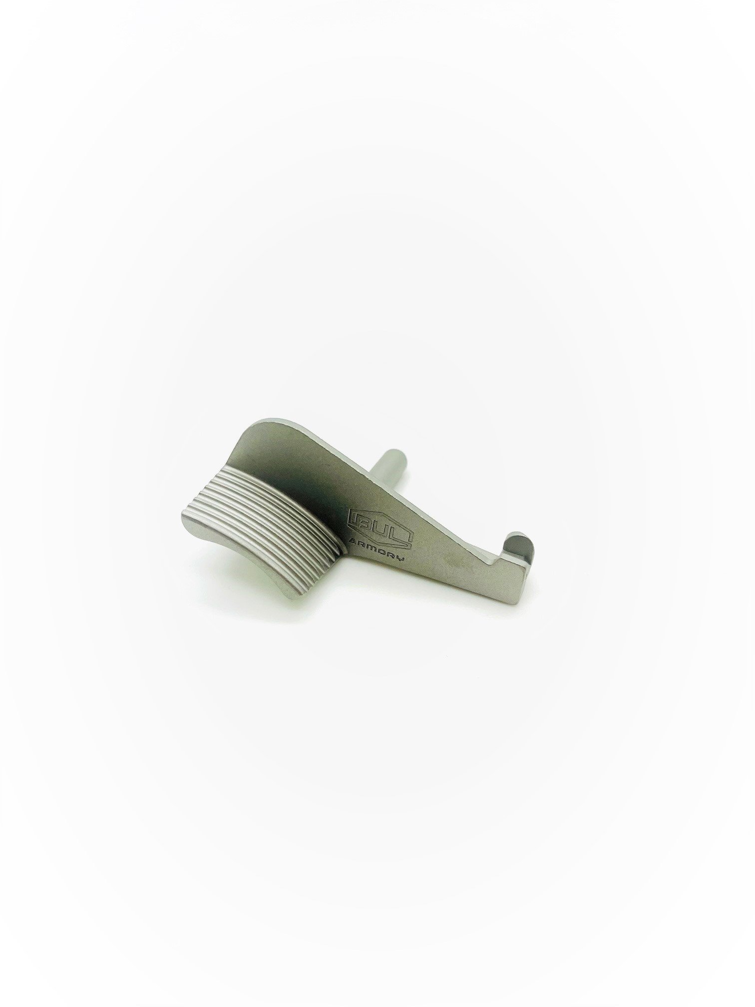 Slide stop with thumb rest stainless steel