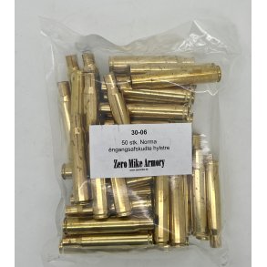 Engangsafskudte 30-06 hylstre, 50 stk