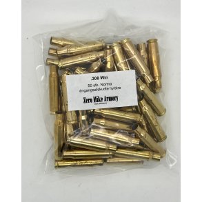 Engangsafskudte .308 hylstre, 50 stk