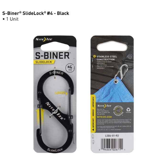 S-Biner SlideLock #4 - Black