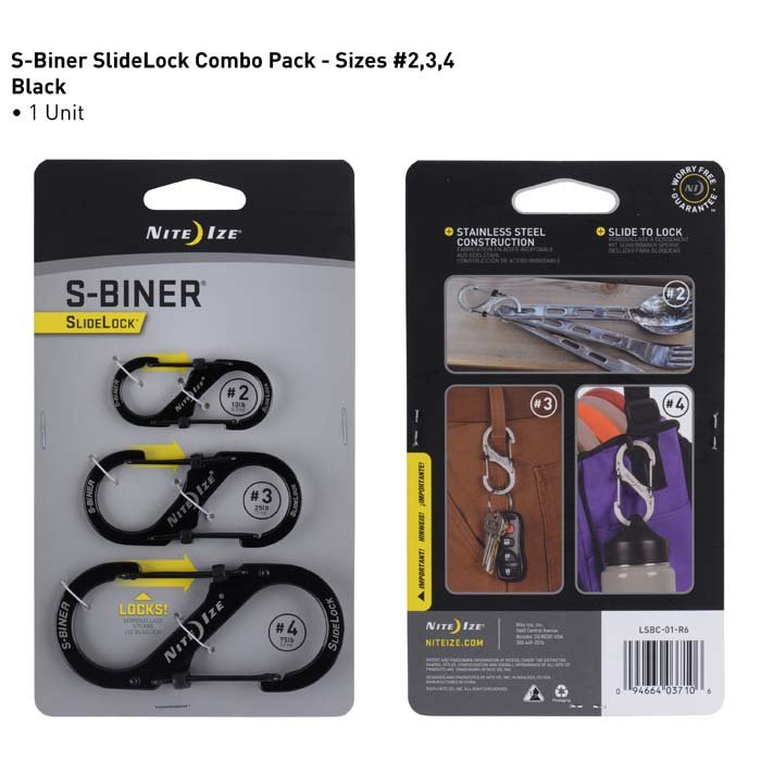 S-Biner SlideLock - 3 Pack
