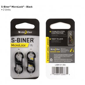 S-Biner MicroLock Stainless Steel - 2 Pack