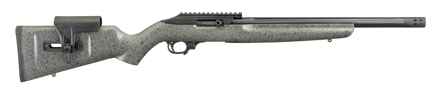 10/22 Competition, satin black, Speckled Black/Gray laminate stock
